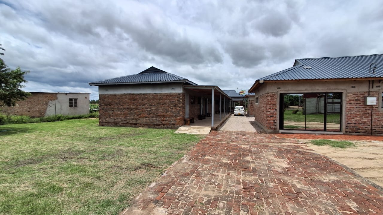 Campus walkway and classroom blocks